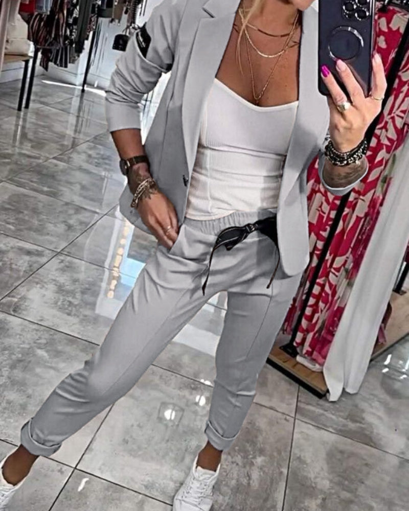 Catalina | Elegant Tvådelad Blazer & Byxset