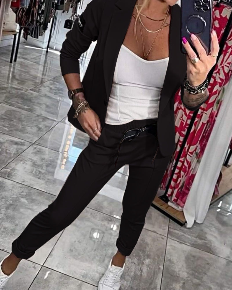Catalina | Elegant Tvådelad Blazer & Byxset