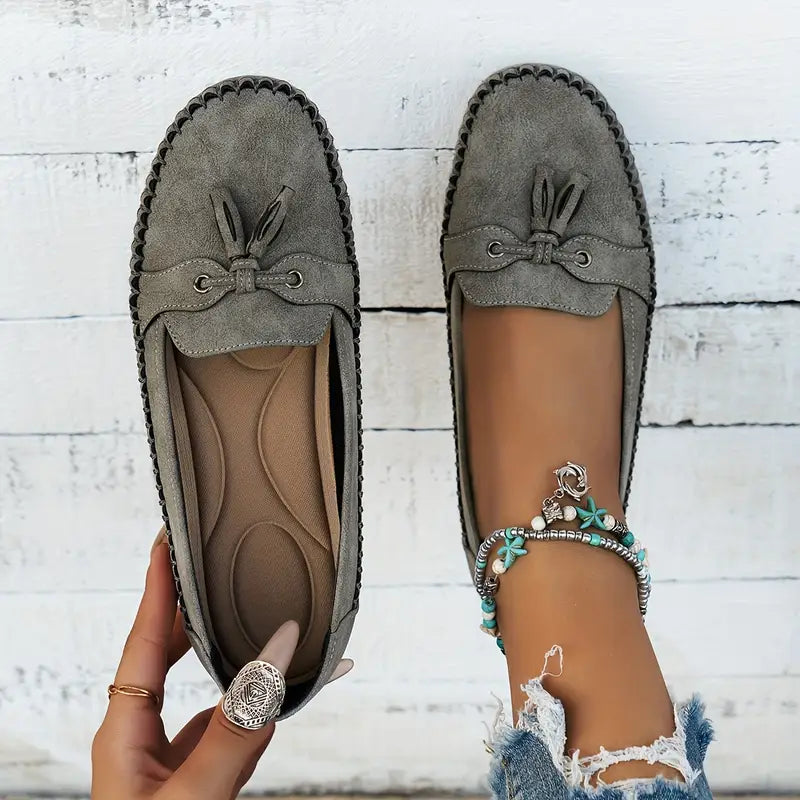 Noora™ | Ingrid - Ortopediska Vintage Loafers