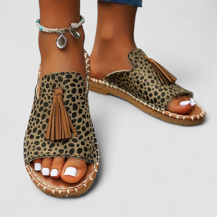 Noora™ | Leena - Bekväma och Platta Ortopediska Sandaler