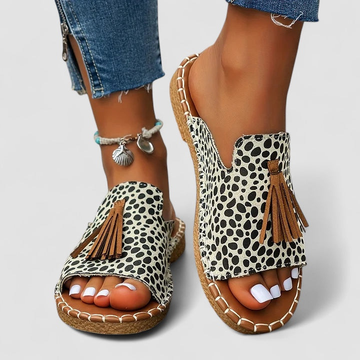 Noora™ | Leena - Bekväma och Platta Ortopediska Sandaler
