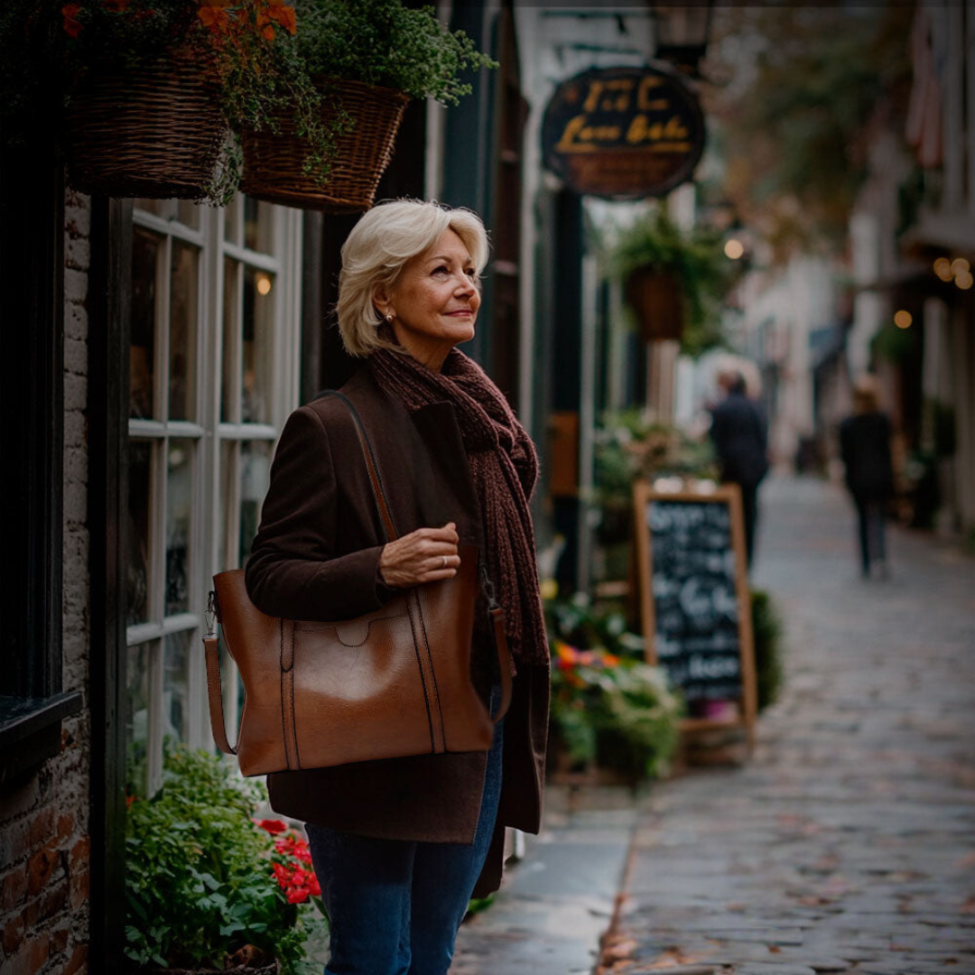 Nicole | Tidlös Vintage Axelväska