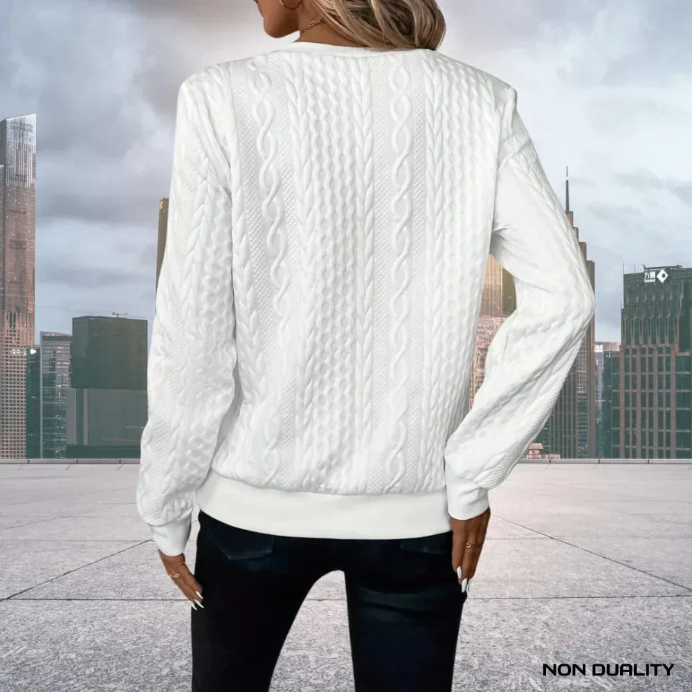 Aurora – Stickad Zip-Tröja