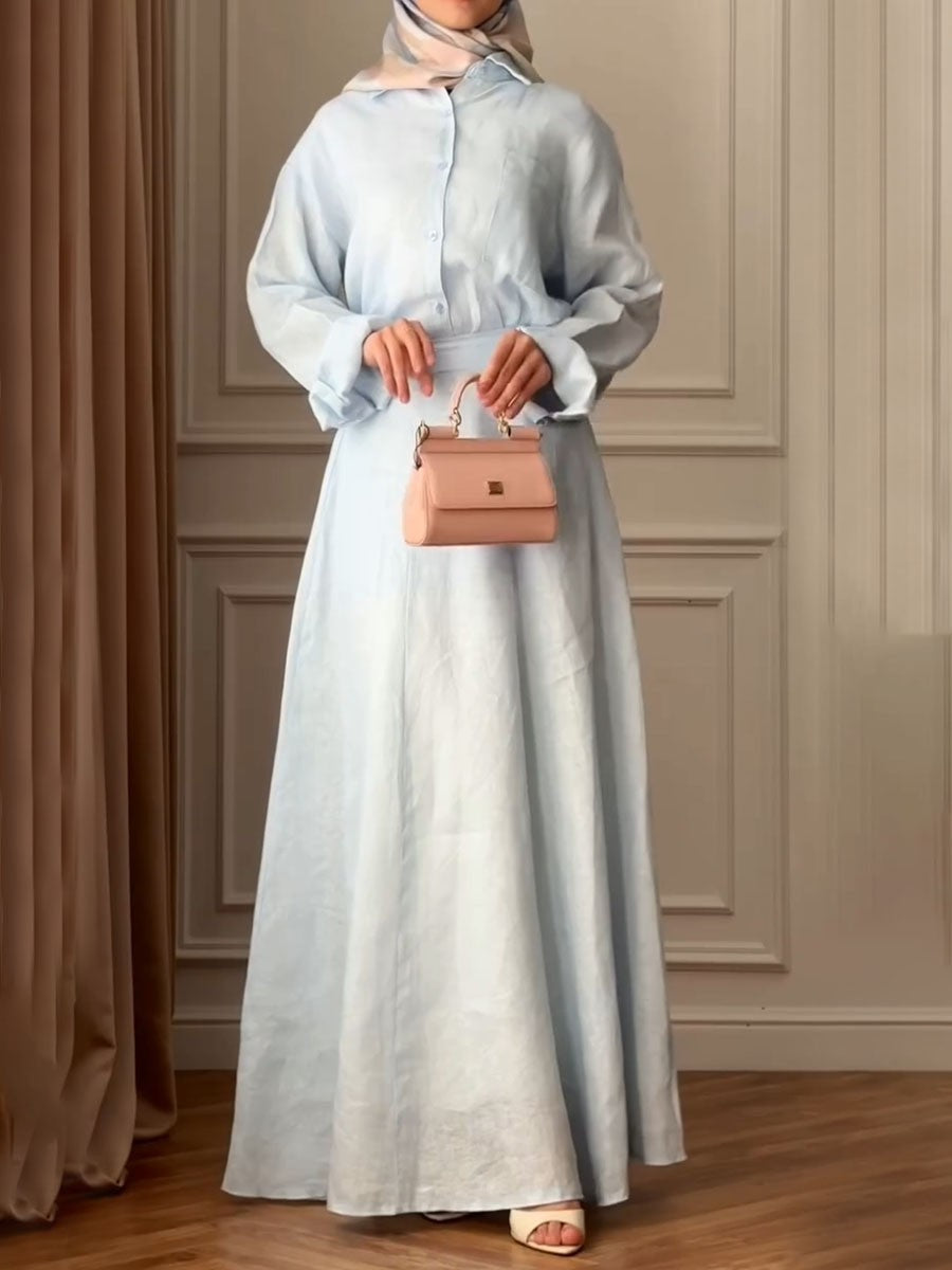 Nooraâą | Annelie â Luftigt set i linneblandning