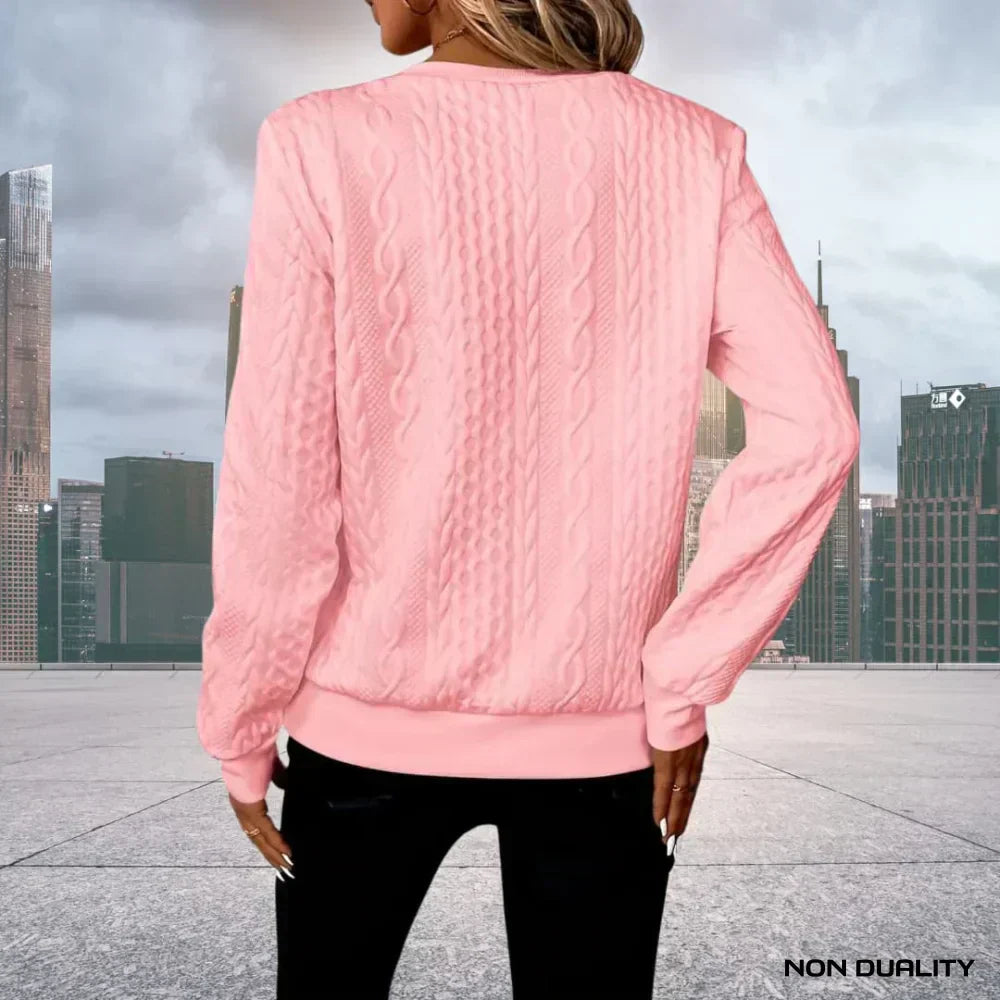 Aurora – Stickad Zip-Tröja