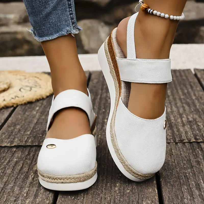Noora™ | Antonia - Ortopediska Sandaler med Platå, Ventilerande och Avslappnade
