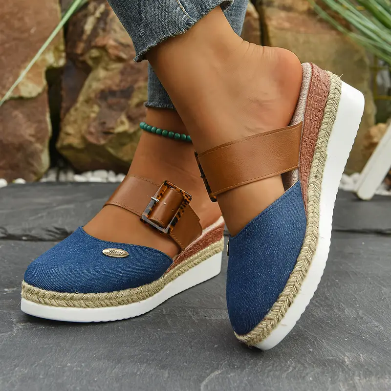 Noora™ | Antonia - Ortopediska Sandaler med Platå, Ventilerande och Avslappnade