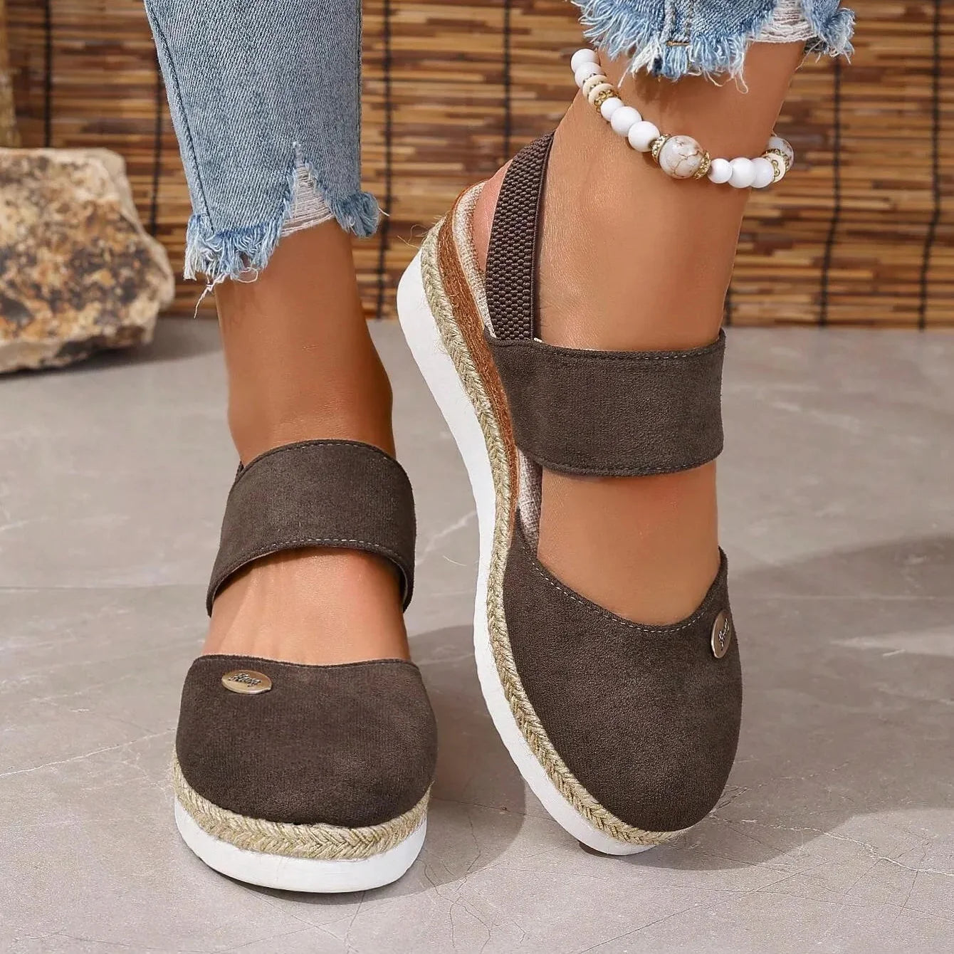 Noora™ | Antonia - Ortopediska Sandaler med Platå, Ventilerande och Avslappnade