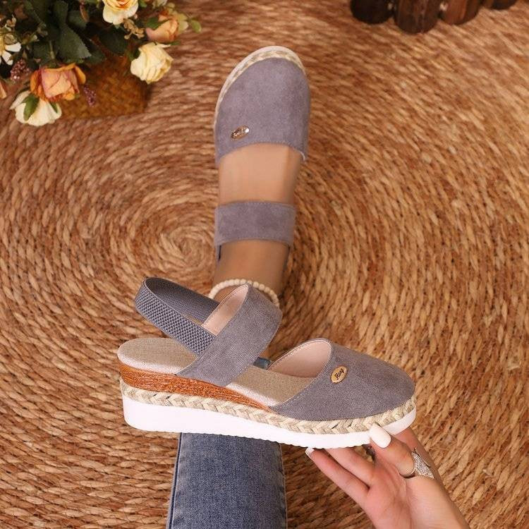 Noora™ | Antonia - Ortopediska Sandaler med Platå, Ventilerande och Avslappnade