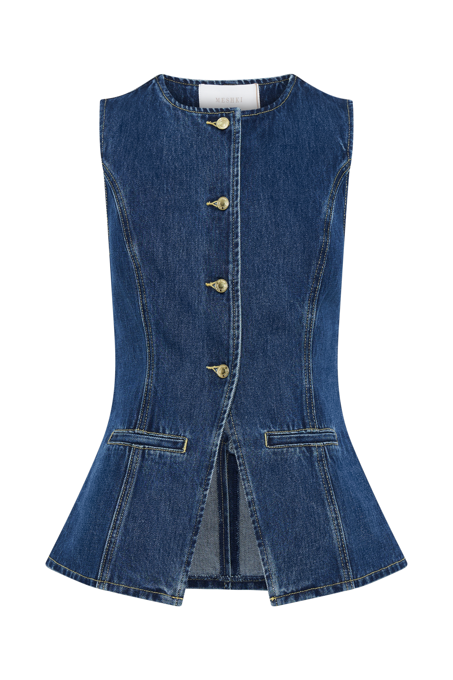 Noora™ | Trendigt denimset med knappar