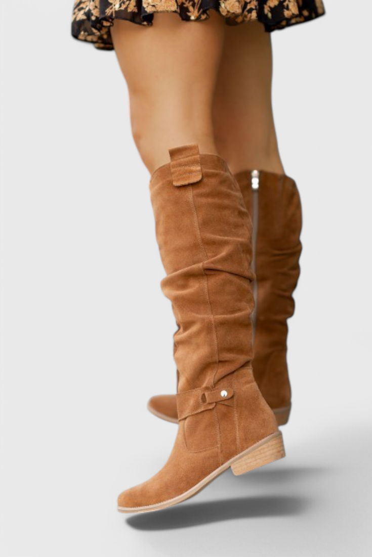 Celine Retro-inspirerade Höga Stövlar
