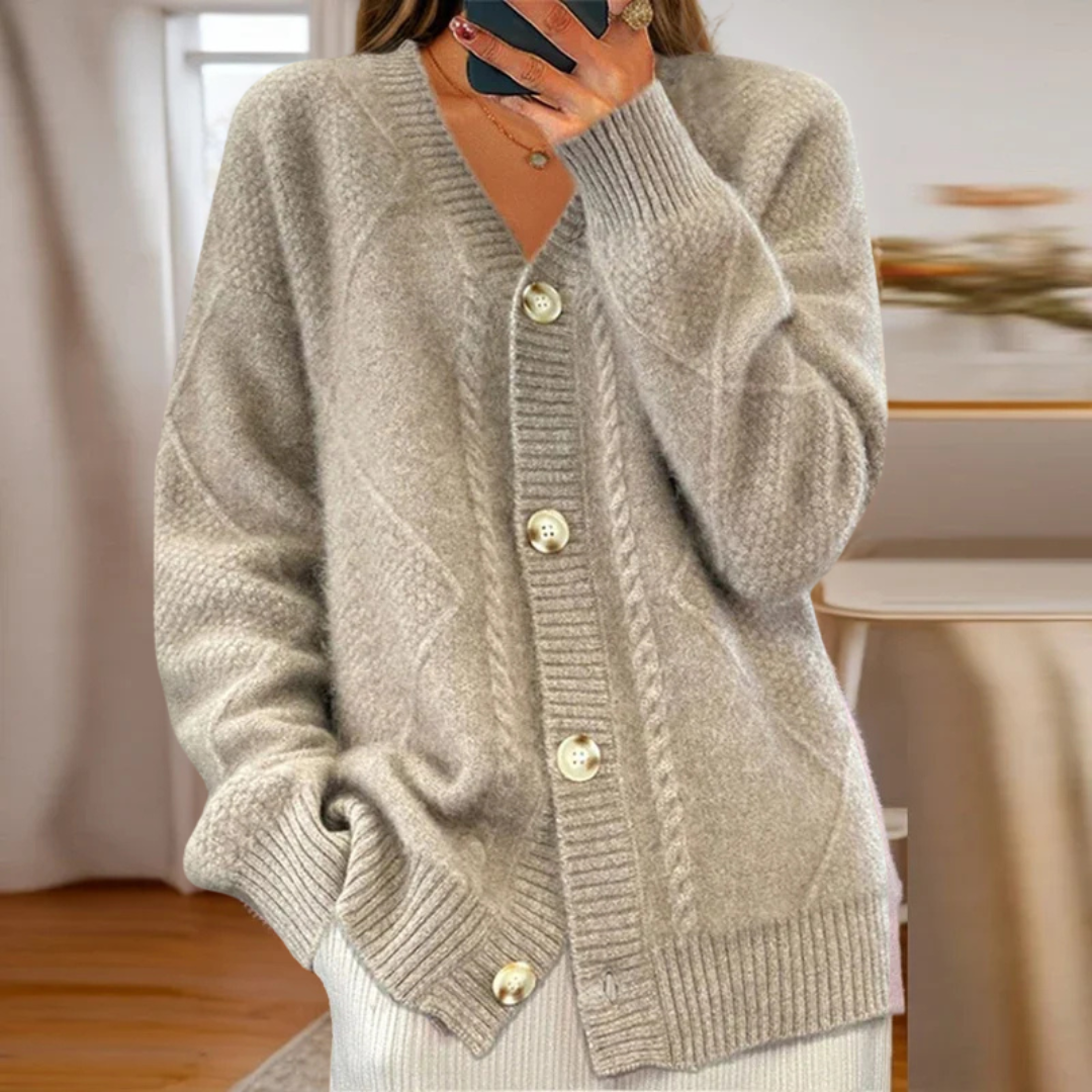 Éloise | Kabelstickad Cardigan