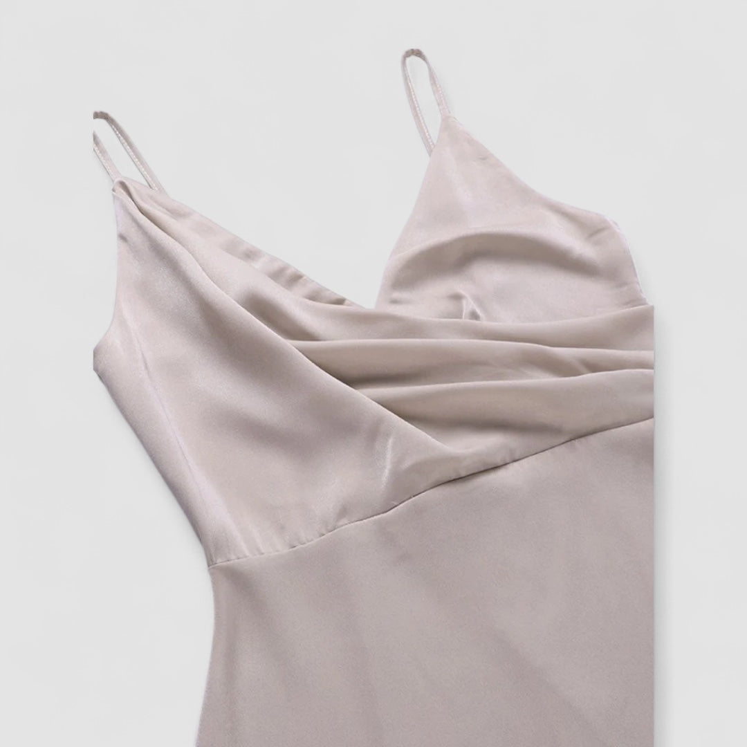 Noora™ | Aneta - Satinklänning
