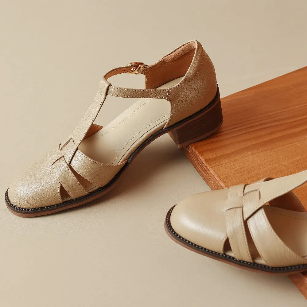 Noora ™| Sylviera T-Strap Flats
