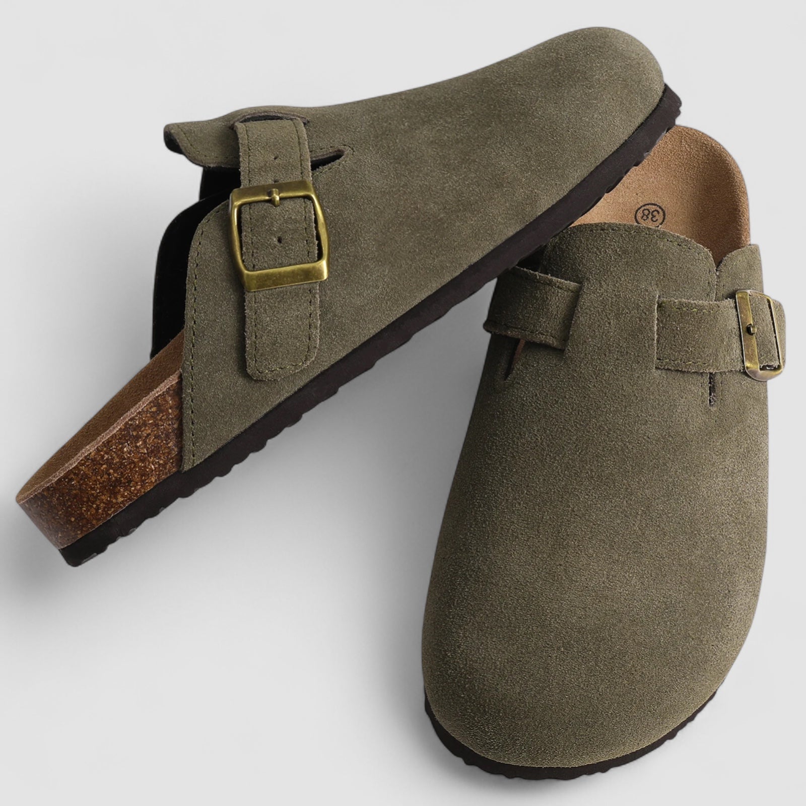 Noora™ | Livia – Bekväma slip-ins i mocka med ortopediskt stöd