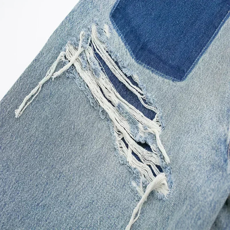 Noora™ | Jean Patchwork Zerstört