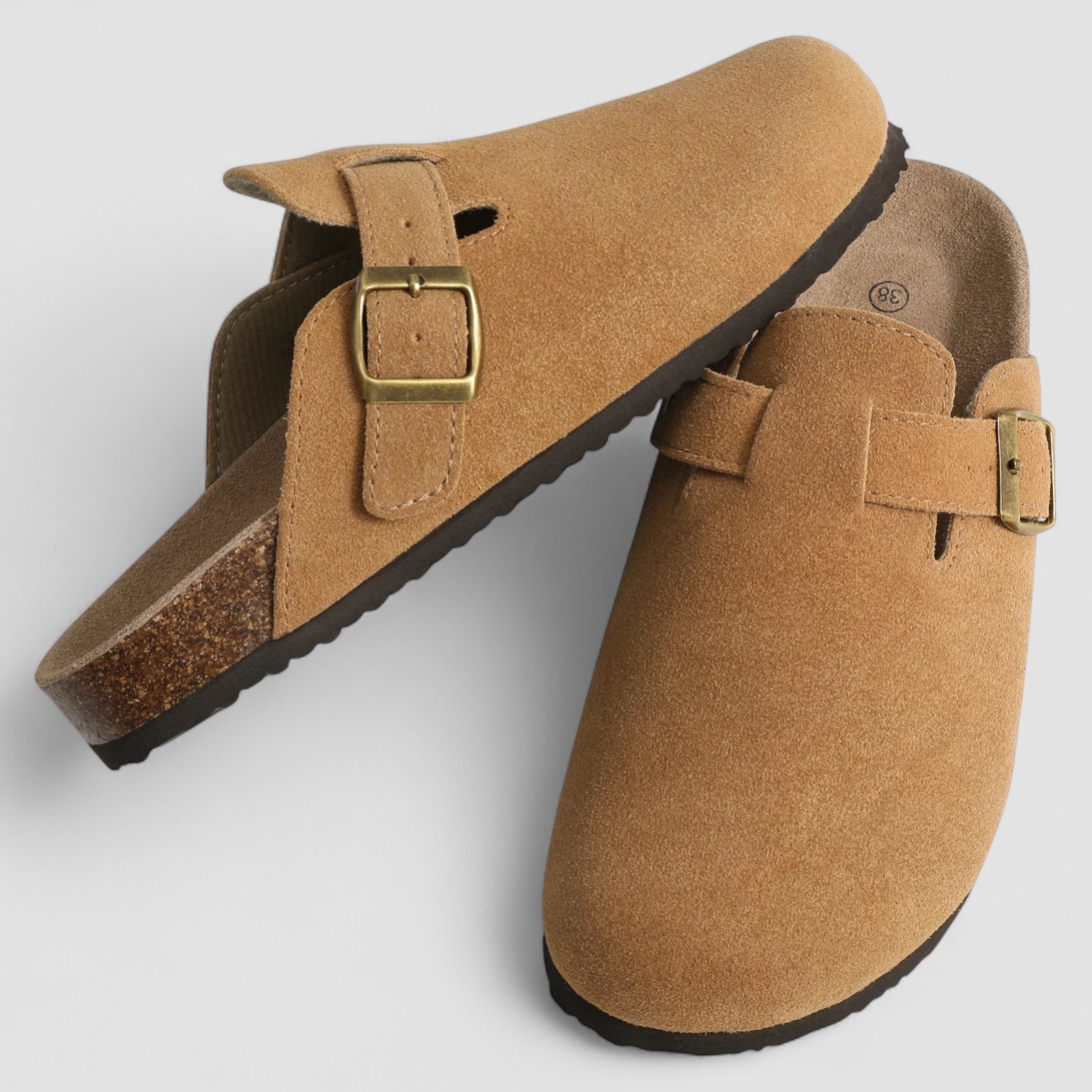 Noora™ | Livia – Bekväma slip-ins i mocka med ortopediskt stöd
