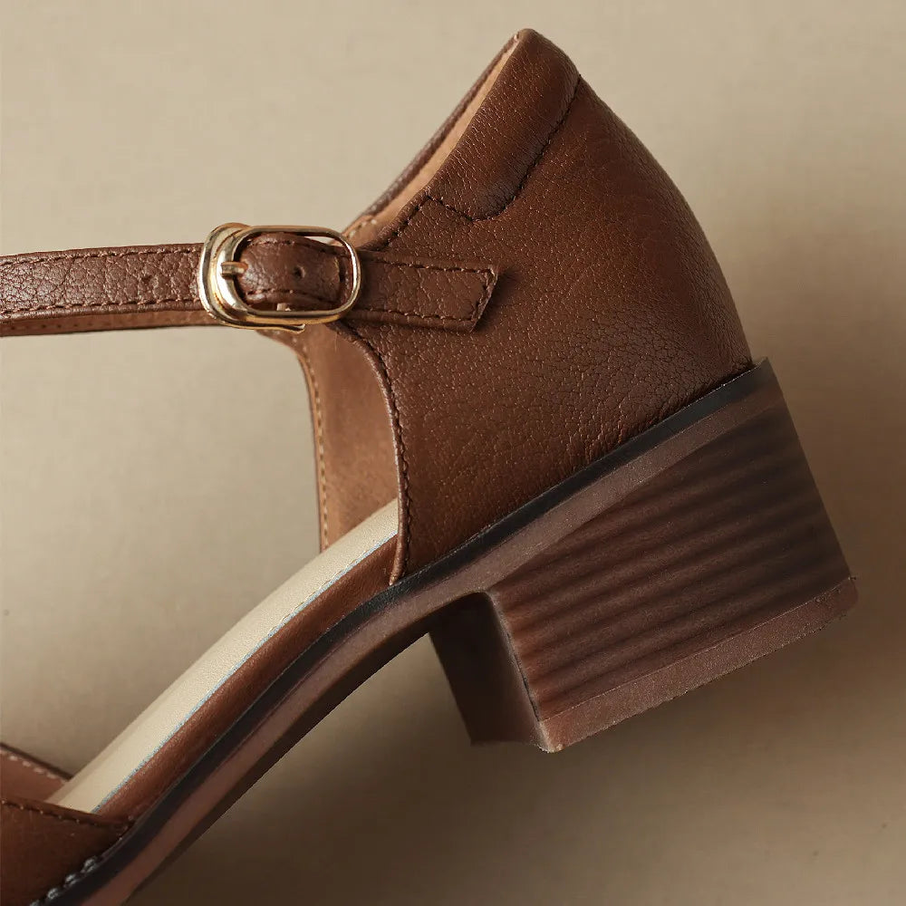 Noora ™| Sylviera T-Strap Flats