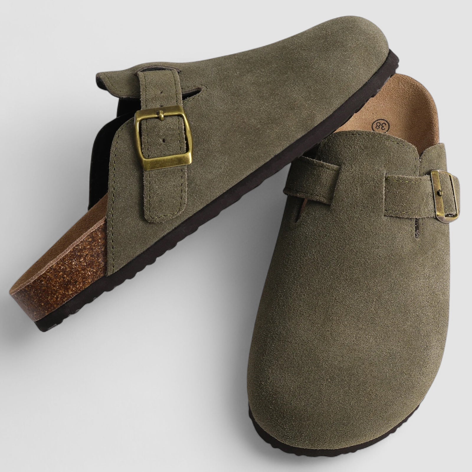 Noora™ | Livia – Bekväma slip-ins i mocka med ortopediskt stöd