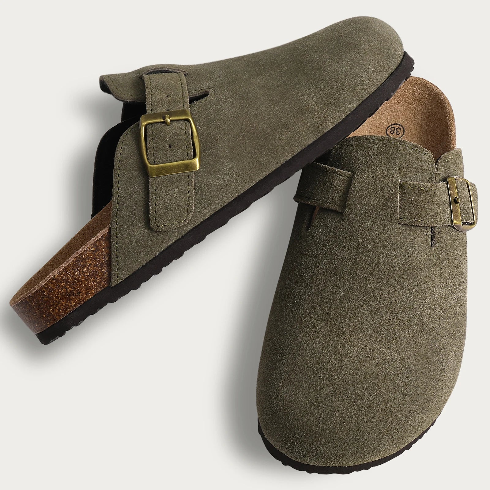 Noora™ | Livia – Bekväma slip-ins i mocka med ortopediskt stöd