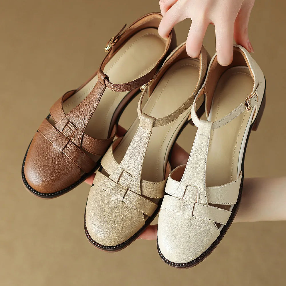 Noora ™| Sylviera T-Strap Flats
