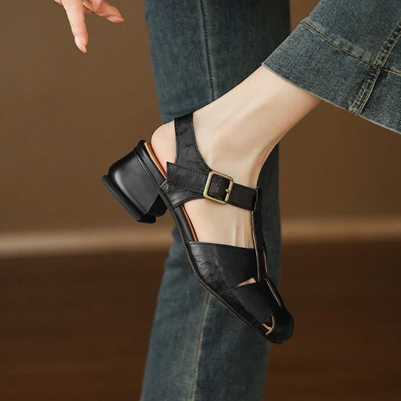 Noora ™| Coralia Chunky Heel Skor