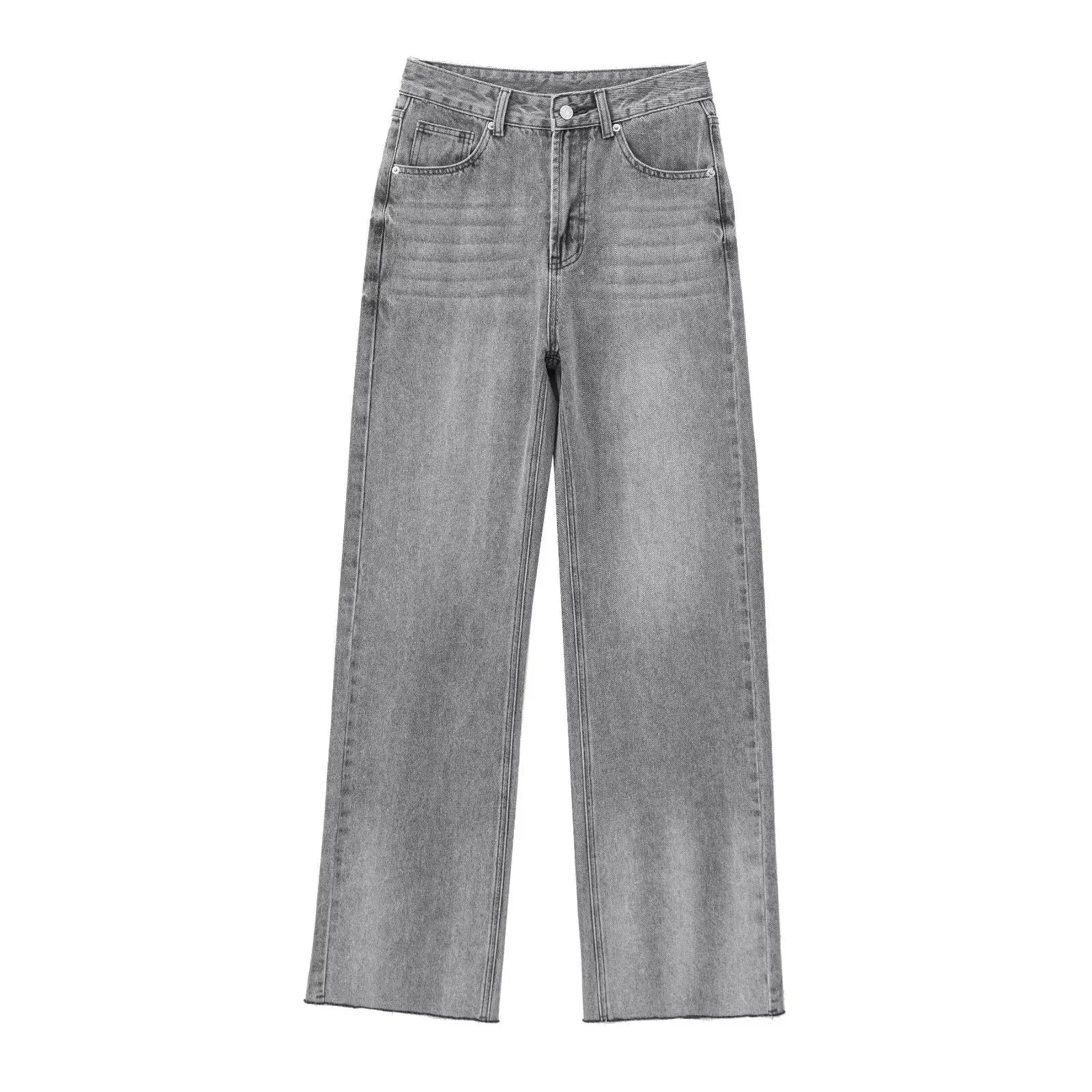 Noora™ | Grå Utställd Jeans