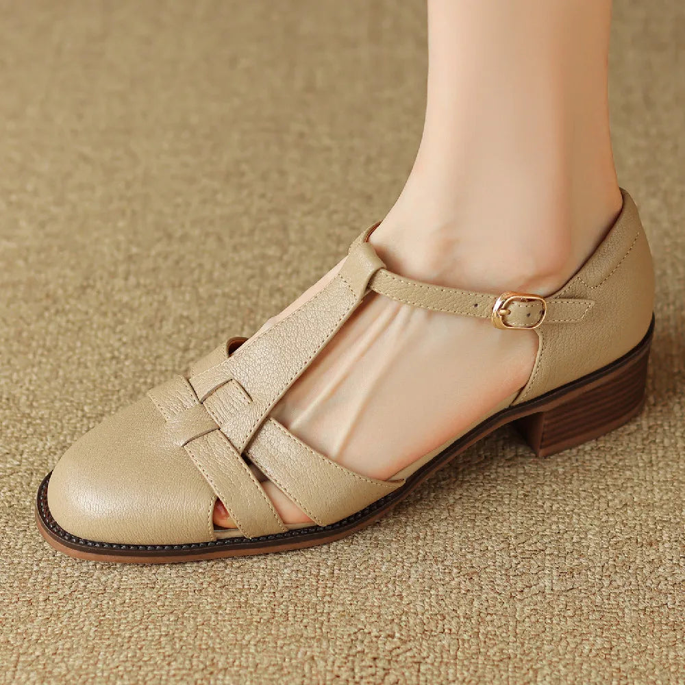 Noora ™| Sylviera T-Strap Flats