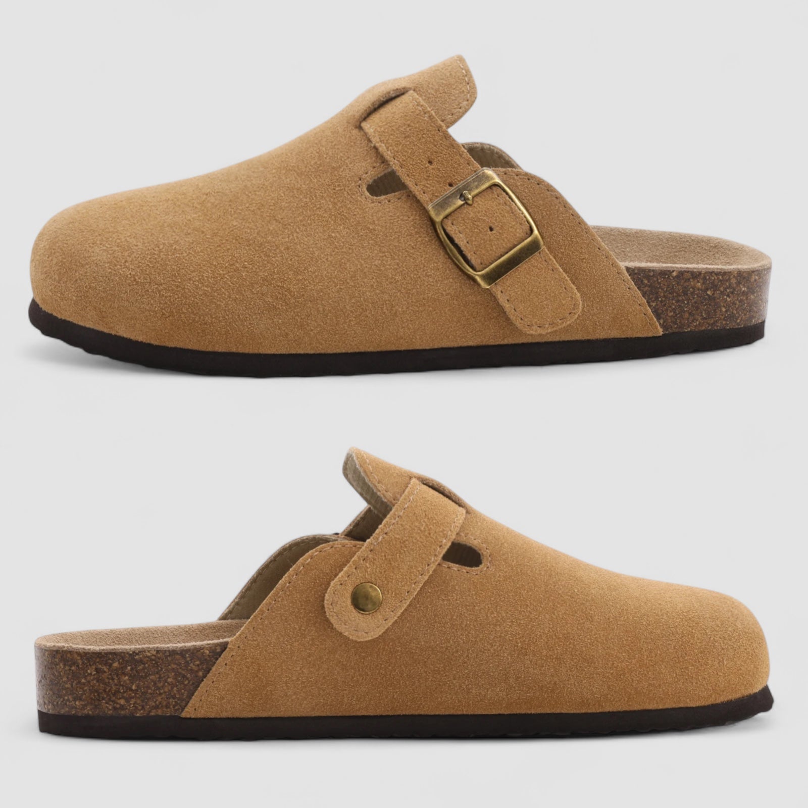 Noora™ | Livia – Bekväma slip-ins i mocka med ortopediskt stöd