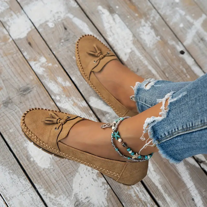 Noora™ | Ingrid - Ortopediska Vintage Loafers