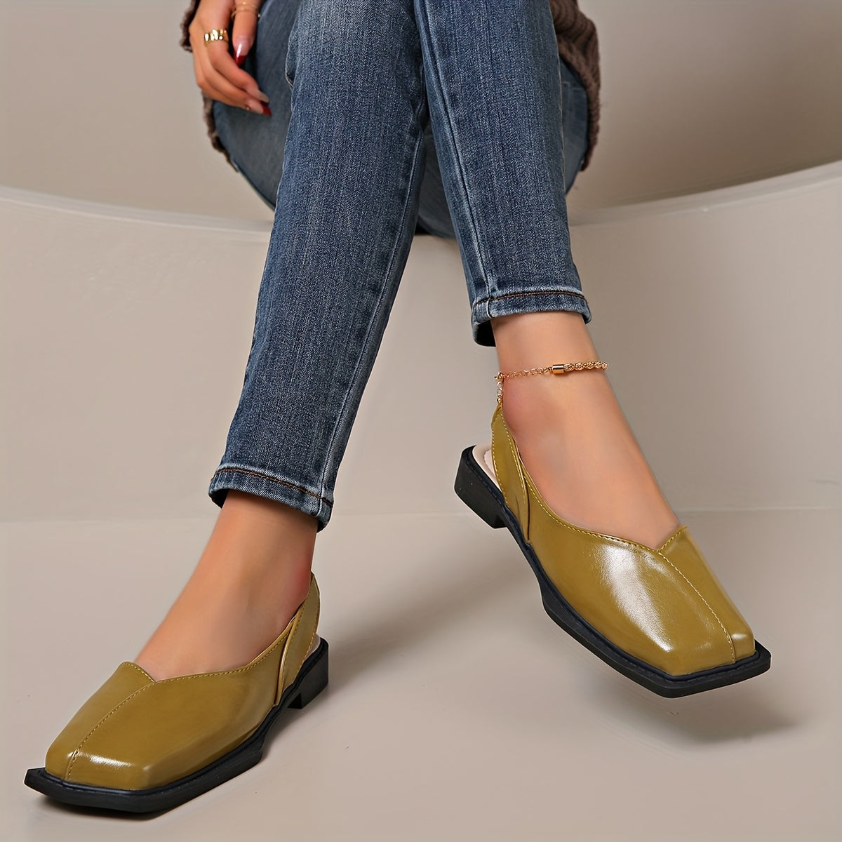 Linaâą Soft-Step Slingback Flats