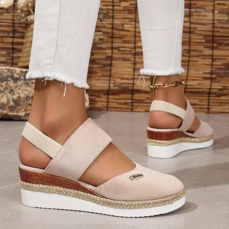 Noora™ | Antonia - Ortopediska Sandaler med Platå, Ventilerande och Avslappnade