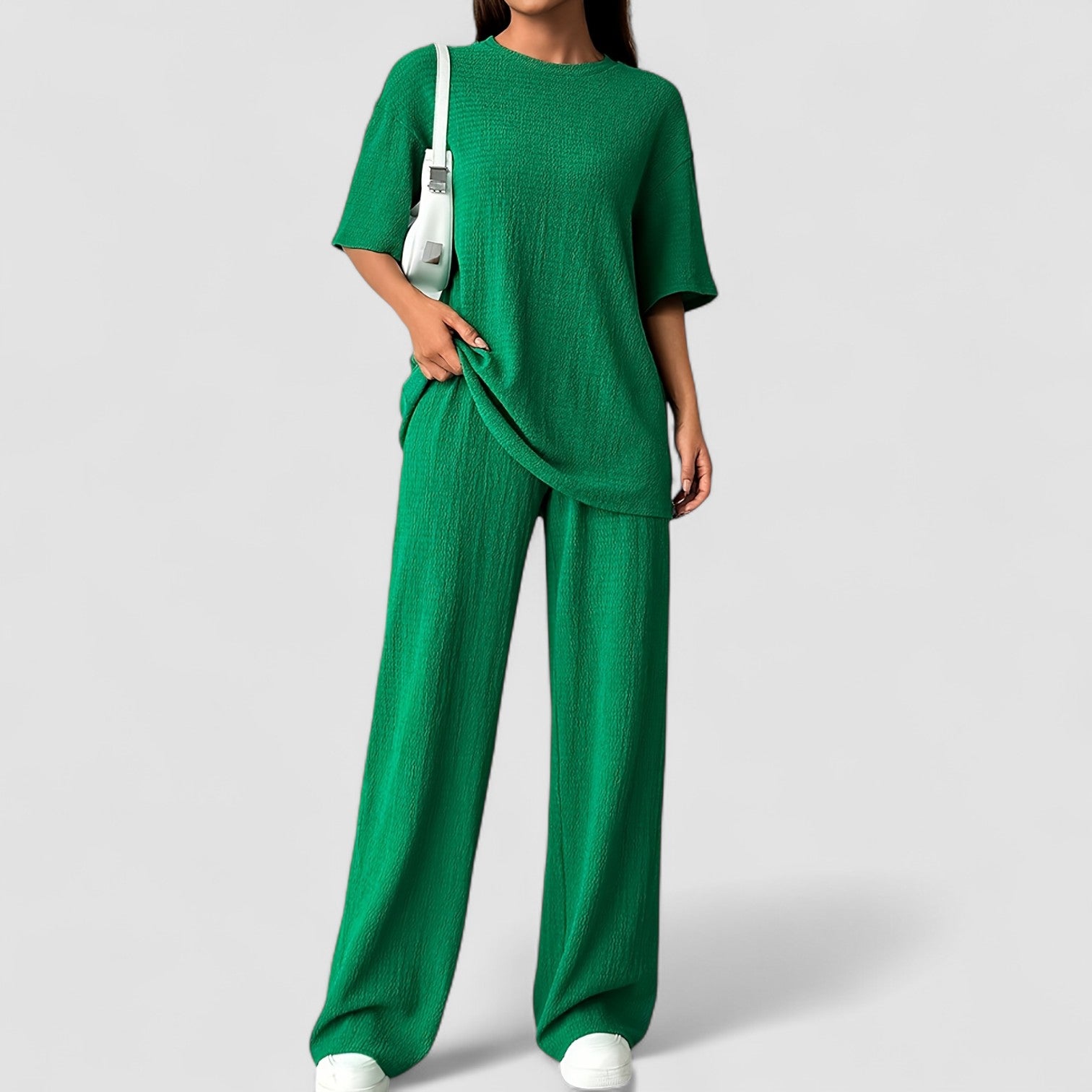 Noora™ | Agneta – Mjukt tvådelat set i strukturerad viskos