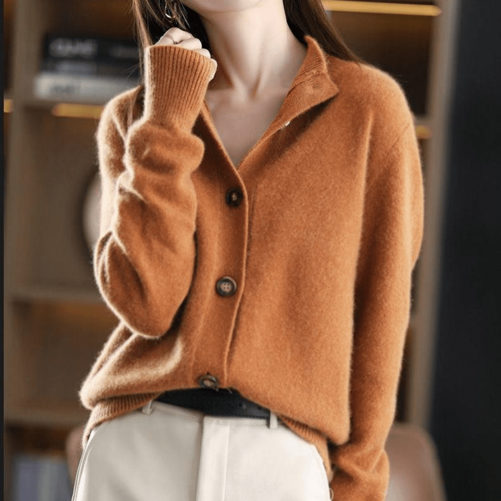 Anny | Lyxig Cashmere Stickad Cardigan