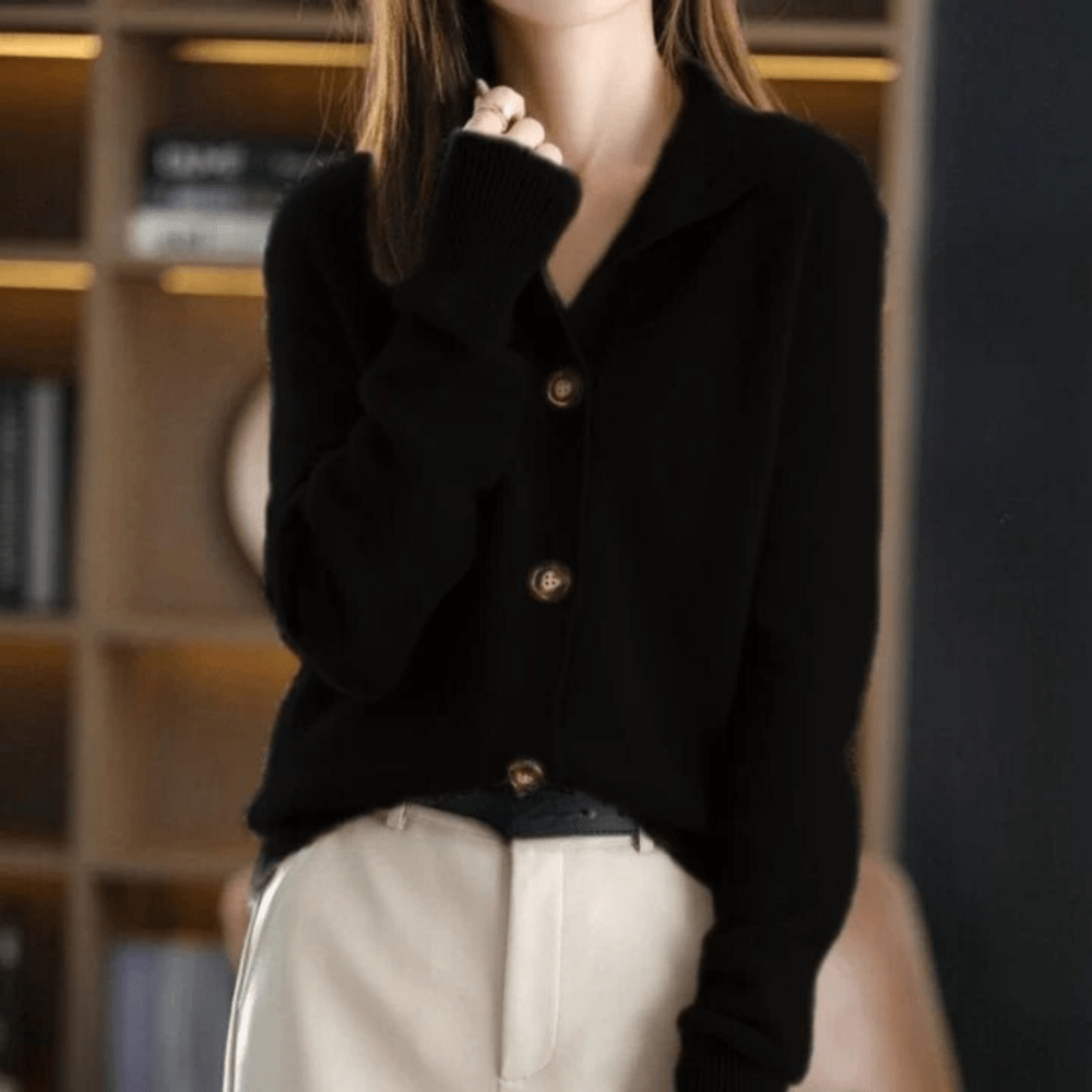 Anny | Lyxig Cashmere Stickad Cardigan