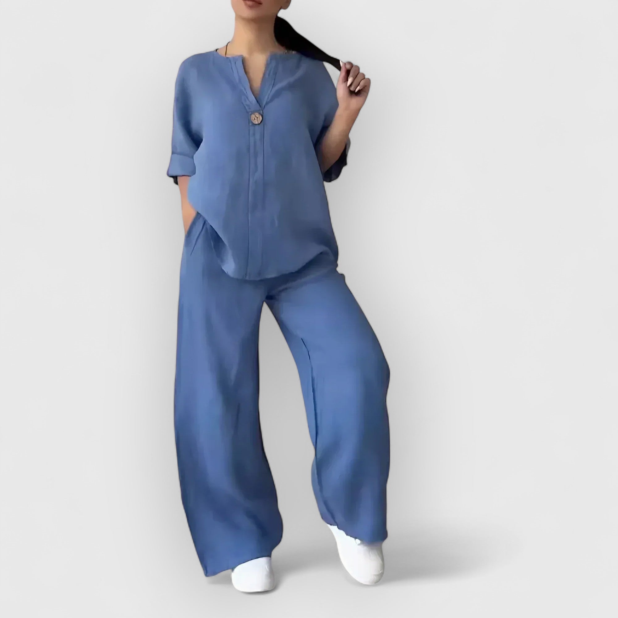 Noora™ | Margherita – Tvådelat linneset i avslappnad, elegant stil
