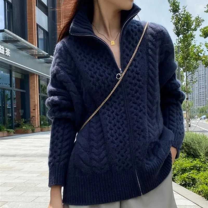 Mysig | Kabelstickad Cardigan