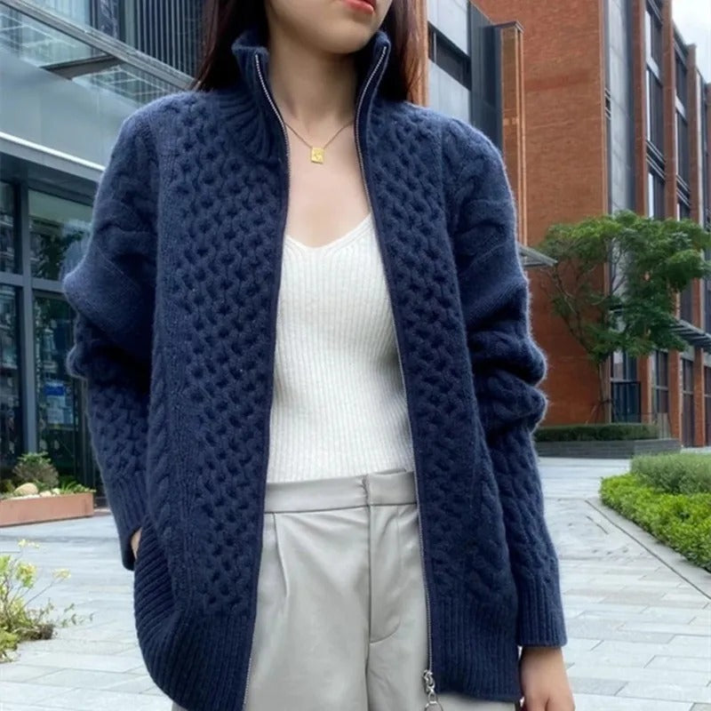 Mysig | Kabelstickad Cardigan