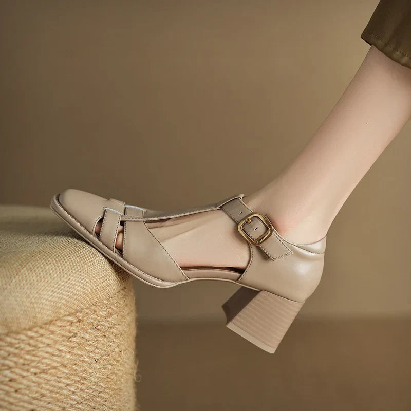 Noora ™| Michela Fyrkantiga Tå Sandaler