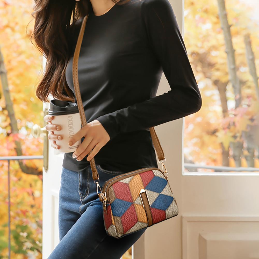 Clio | Mini Crossbody Patchwork Väska