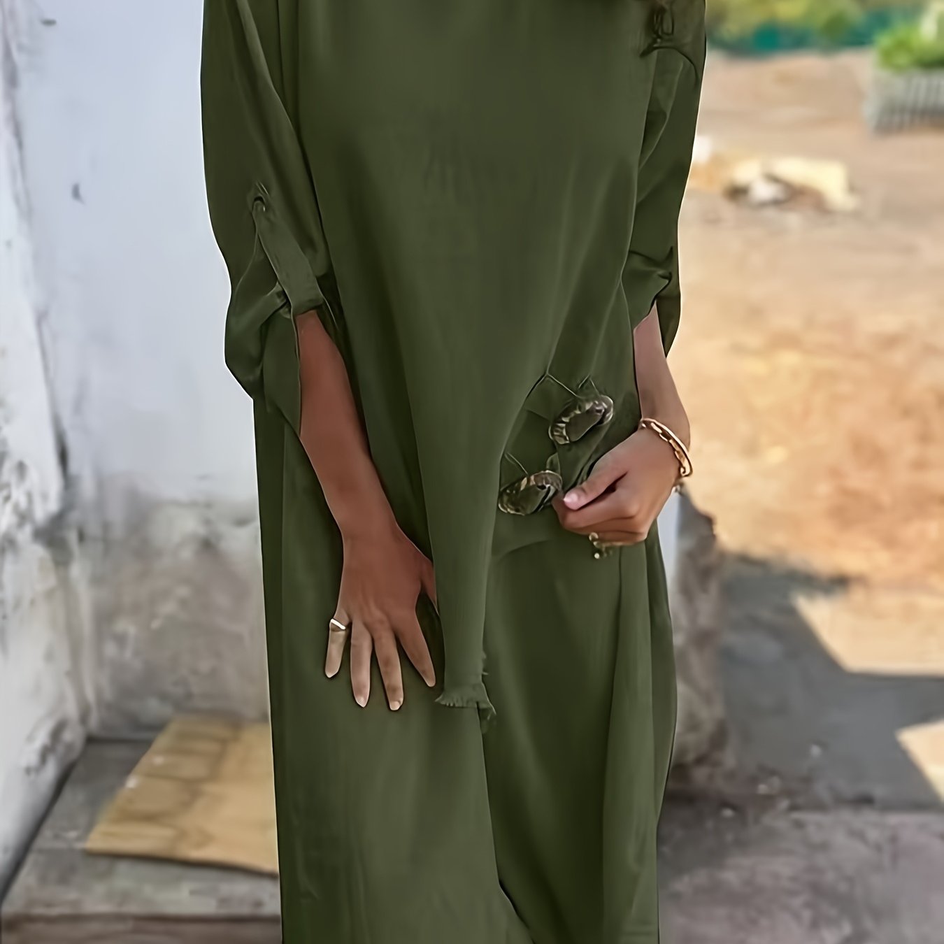 Noora™ | Alvinia – Rak klänning i mjuk viskosblandning