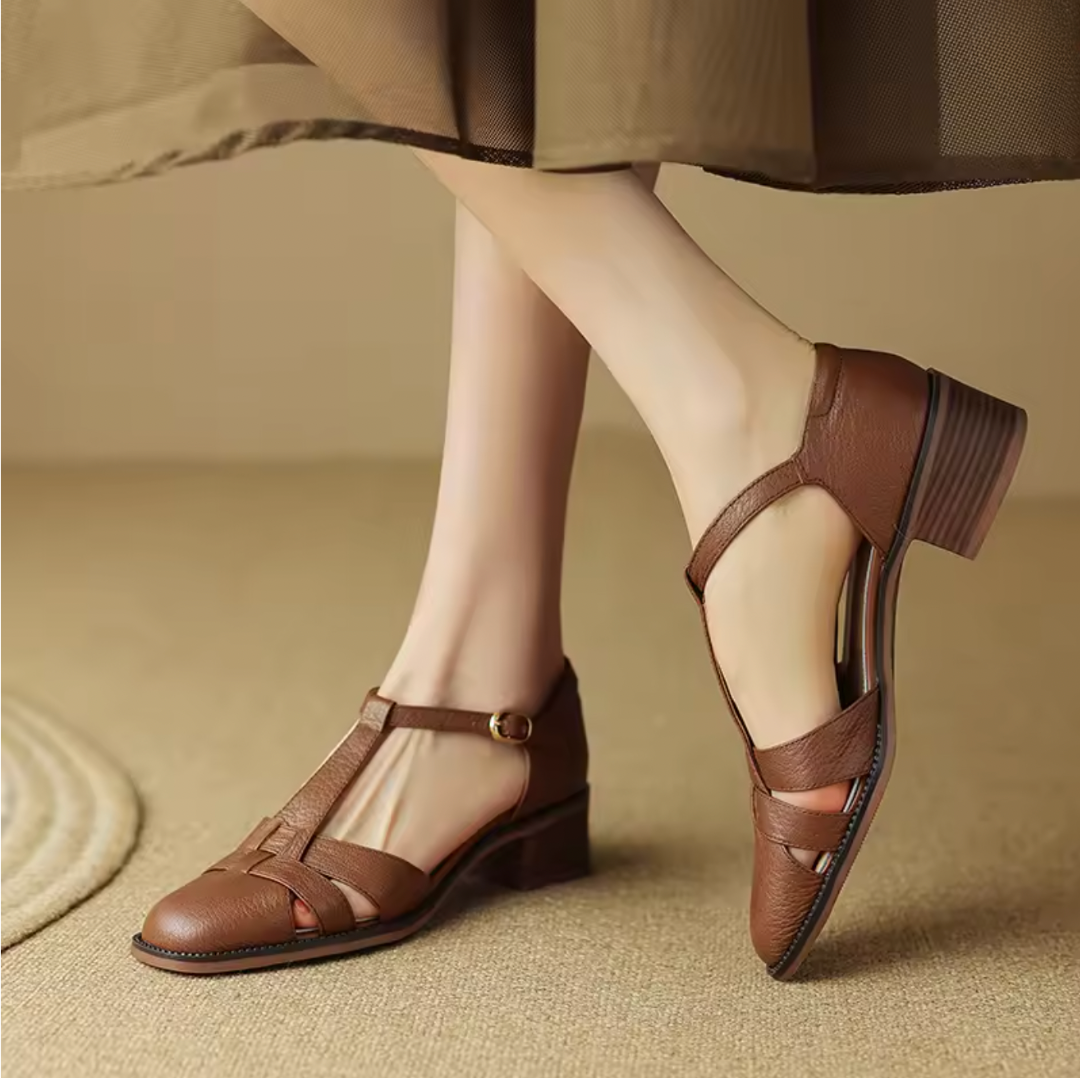 Noora ™| Sylviera T-Strap Flats