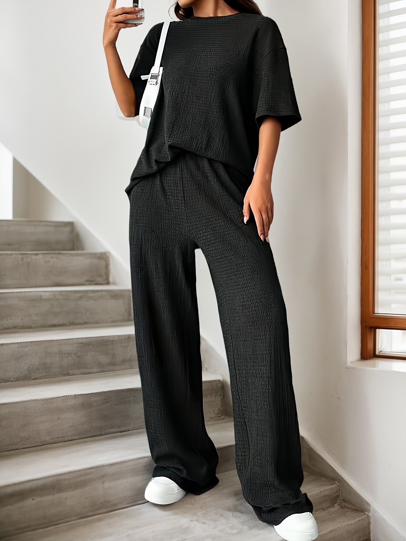 Noora™ | Agneta – Mjukt tvådelat set i strukturerad viskos