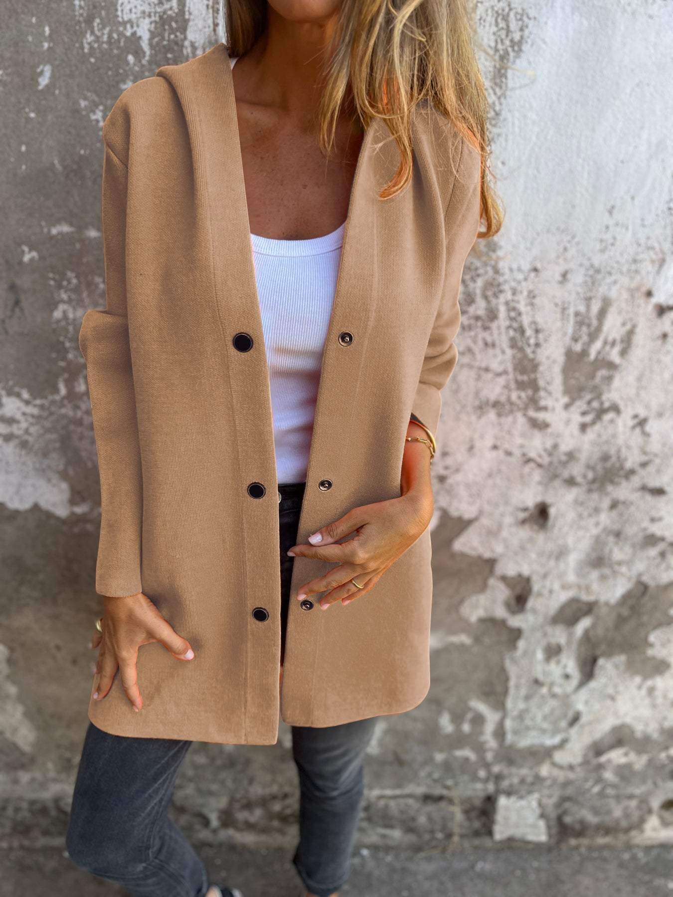 Elisa | Avslappnad enfärgad blazer