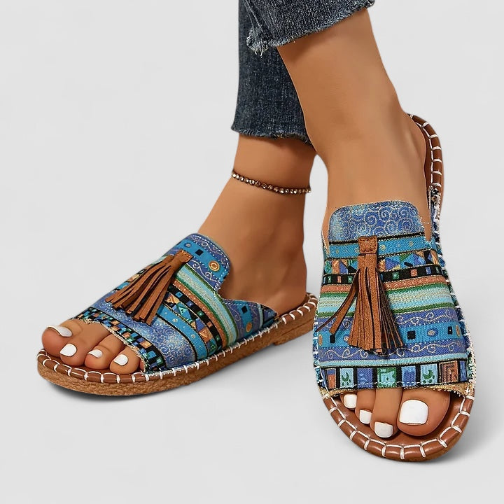 Noora™ | Leena - Bekväma och Platta Ortopediska Sandaler