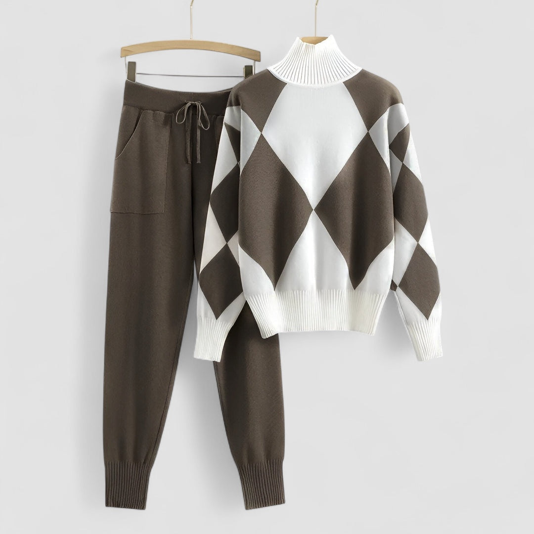 Noora™ | Varmt set med hög krage