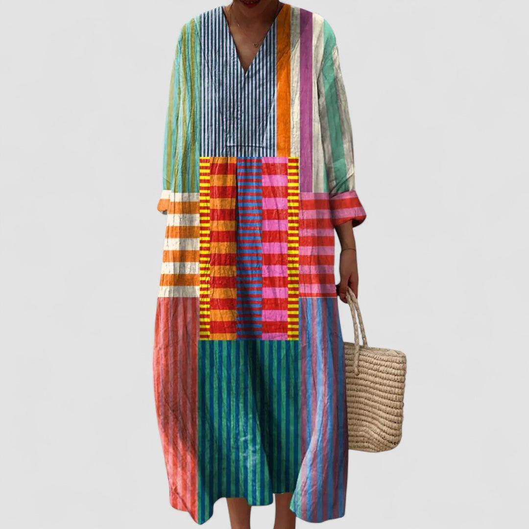 Noora™ | Ottilie - Geometrisk klänning