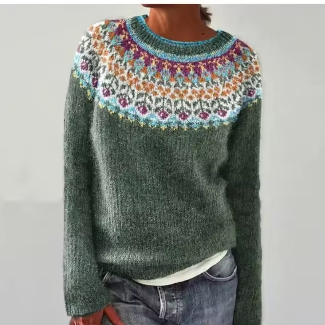 Noora™ | Silvana - Mysig Retro Tröja