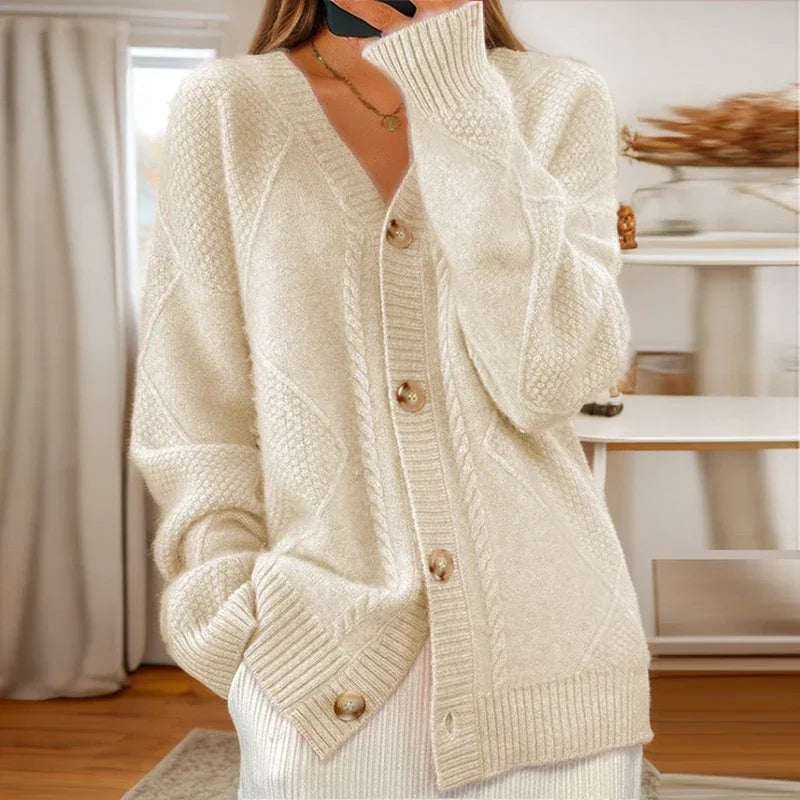 Éloise | Kabelstickad Cardigan