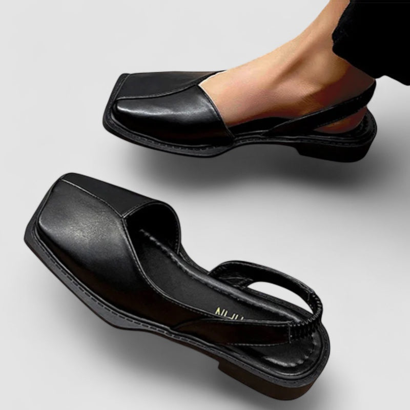 Noora™ | Elise – Eleganta slingbacks med stilren fyrkantig tå